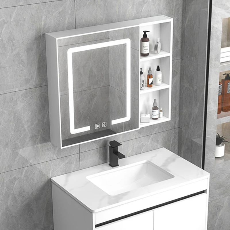 Customized and customized intelligent mirror cabinet small household bathroom mirror cabinet, wall mounted