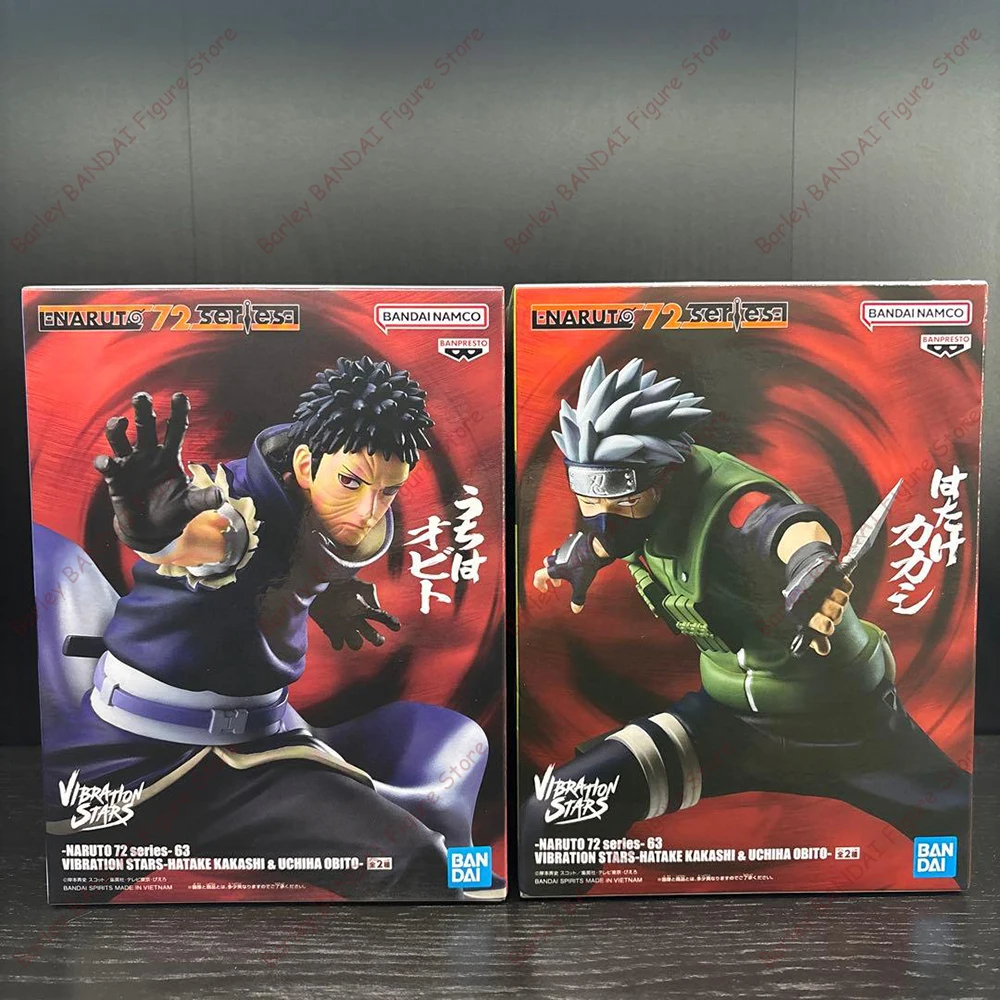

В наличии: Официально лицензированные фигурки BANPRESTO Naruto Vibration Stars — Хатаке Какаши, Учиха Обито. Аниме-фигурки в коробке, коллекционные модели.