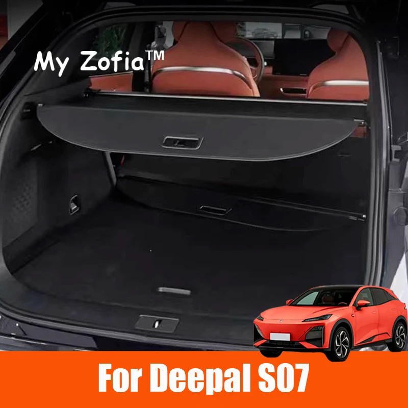 

For Changan Deepal S07 2025 2026 Car Cargo Cover Trunk Retractable Parcel Rack Waterproof Shield Privacy Cargo Cover Accessori