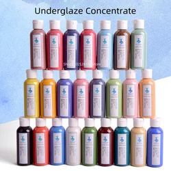 24-color Pottery Underglaze Ceramic Pigments Underglaze Color Medium Temperature Electric Kiln Ceramic Pigments 80ml/bottle