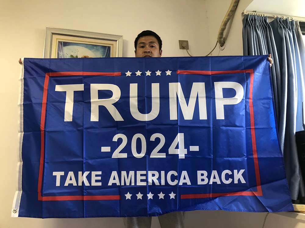 

Wholesale 50pcs Trump 2024 Flag 90x150cm Donald Trump Flag Keep America Great Donald For President Take America Back Trump Flag