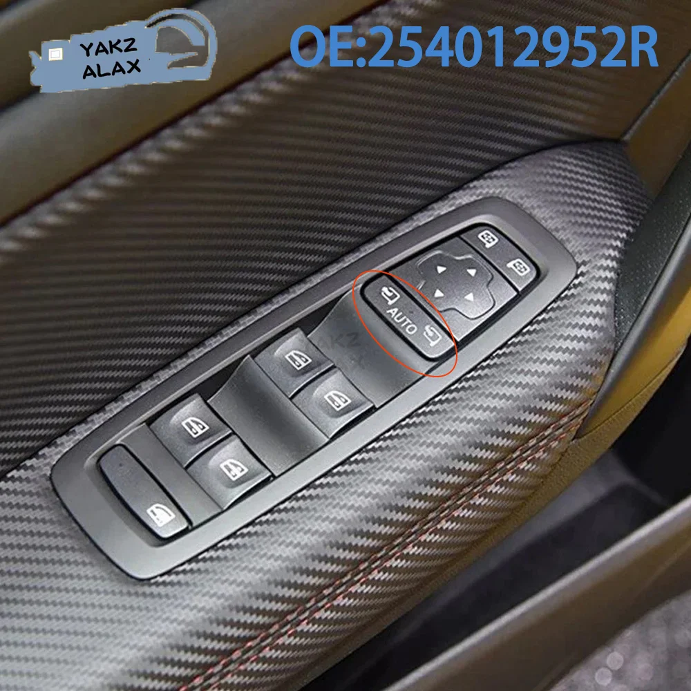 

254012952R Переключатель управления стеклоподъемником для Renault KADJAR 2015-2022 Megane lV 2018 25401-2952R Кнопка регулятора стекла Автомобильные аксессуары