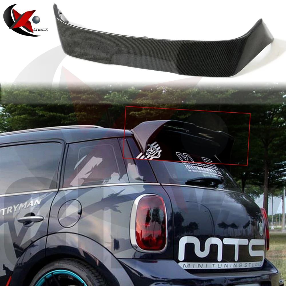 

For BMW Mini R60 Countryman Coopers 2010-2016 Carbon Fiber Rear Roof Spoiler Wing Trunk Lip Boot Cover Car Styling