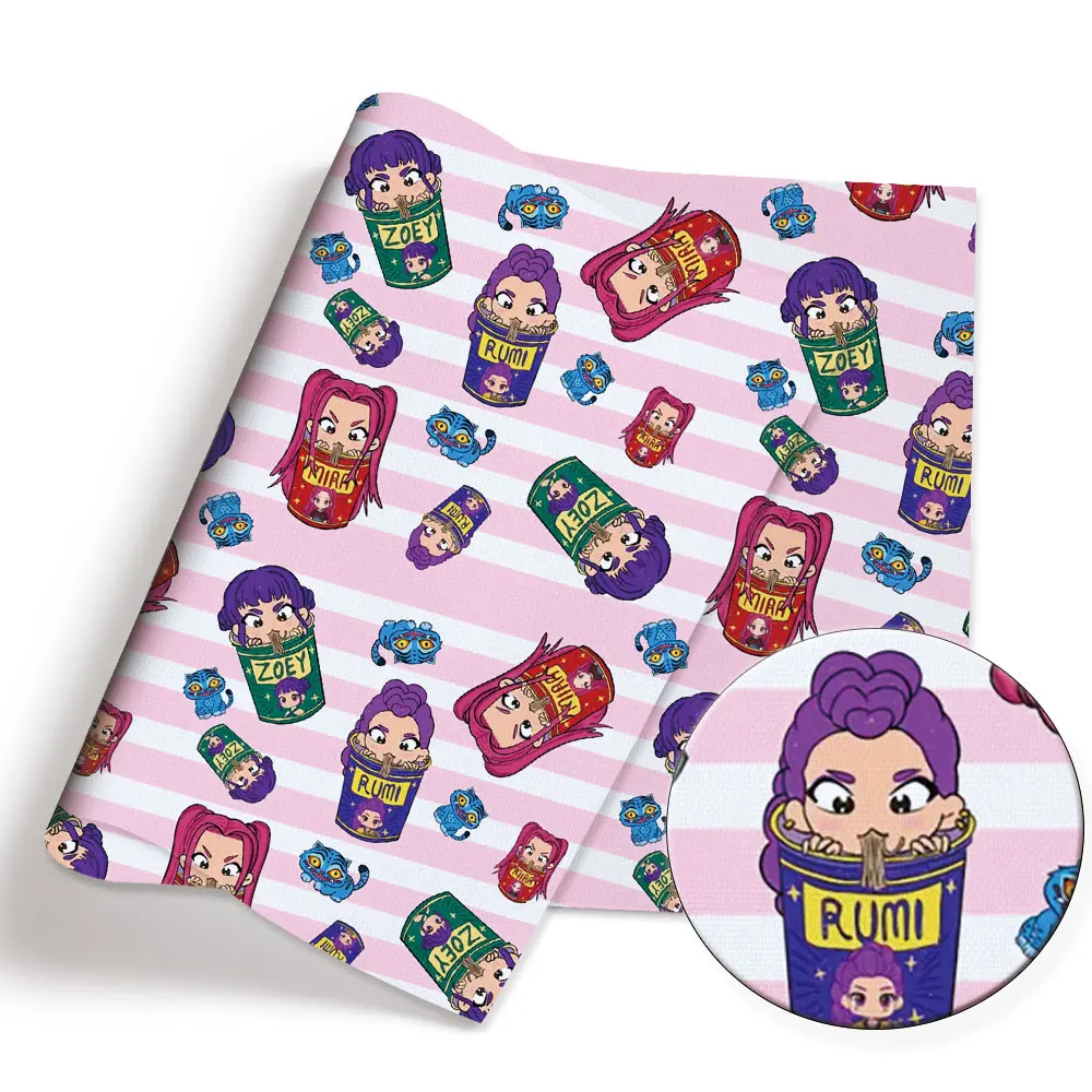 MINISO 만화 패브릭 140x50CM 만화 패치워크 어린이 홈 텍스타일 재봉 인형 치마 커튼 DIY 소녀 치마 테이블보