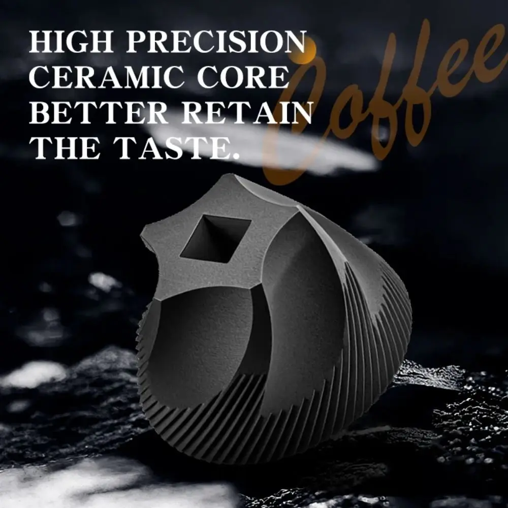 

Adjustable Coarse Fine Manual Coffee Grinder Ceramics Conical Burr Straight Handle Hand Cranked Coffee Mill Easy To Clean
