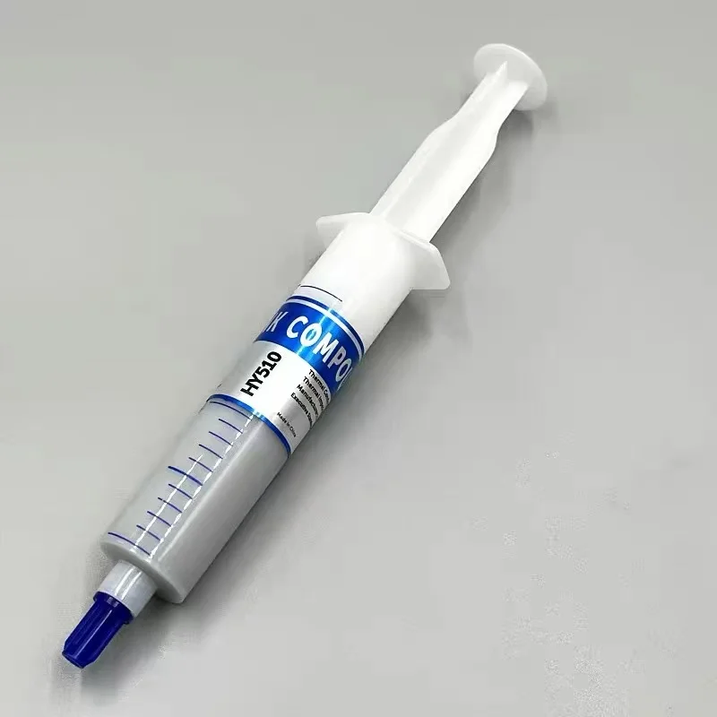 

Масло для рассеивания тепла HY-510, большая игольная трубка, теплопроводящая силиконовая смазка, видеокарта процессора, высокая мощность, 30 г/шт.