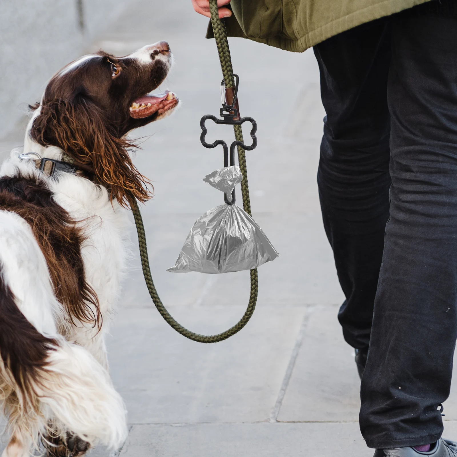 

5pcs Pet Poop Clip Durable Abs Lightweight Portable Strong Load-Bearing Capacity For Dog Leash Mount Waste Disposal Poop Holder