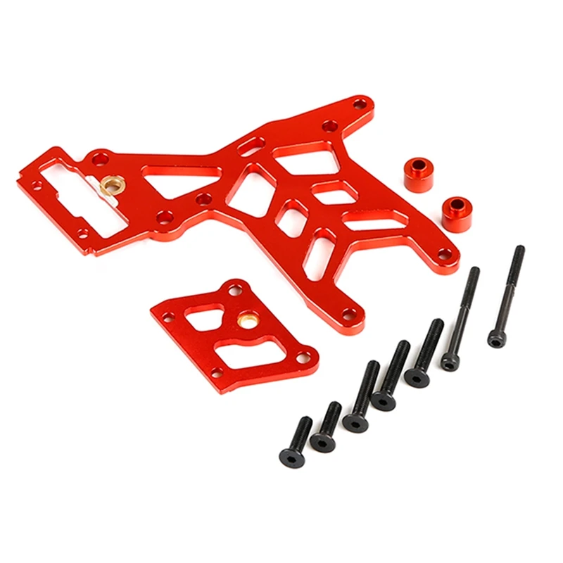 Processamento cnc todo o metal engrossado placa de segundo andar traseiro para rovan km hpi baja 5b 5t 5sc rc carro brinquedos peças