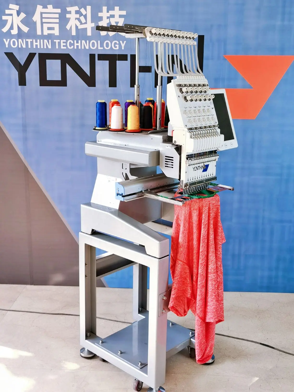 Single Head Cap Flat T-shirt Portable Embroidery Computerized Dahao Software Monogram Embroidery Machine