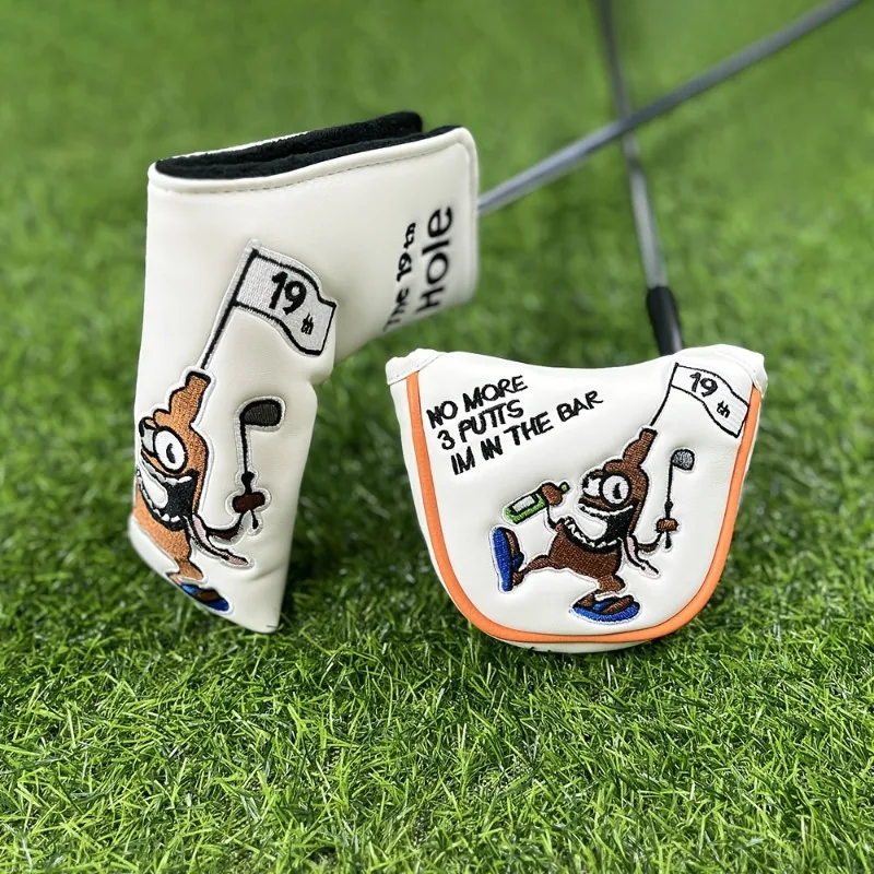 

[Белый чехол на голову с пиратской тематикой] Чехол на голову для клюшки для гольфа с пиратской тематикой — прочный полиуретан, белый, подходит для всех стандартных клюшек и клюшек