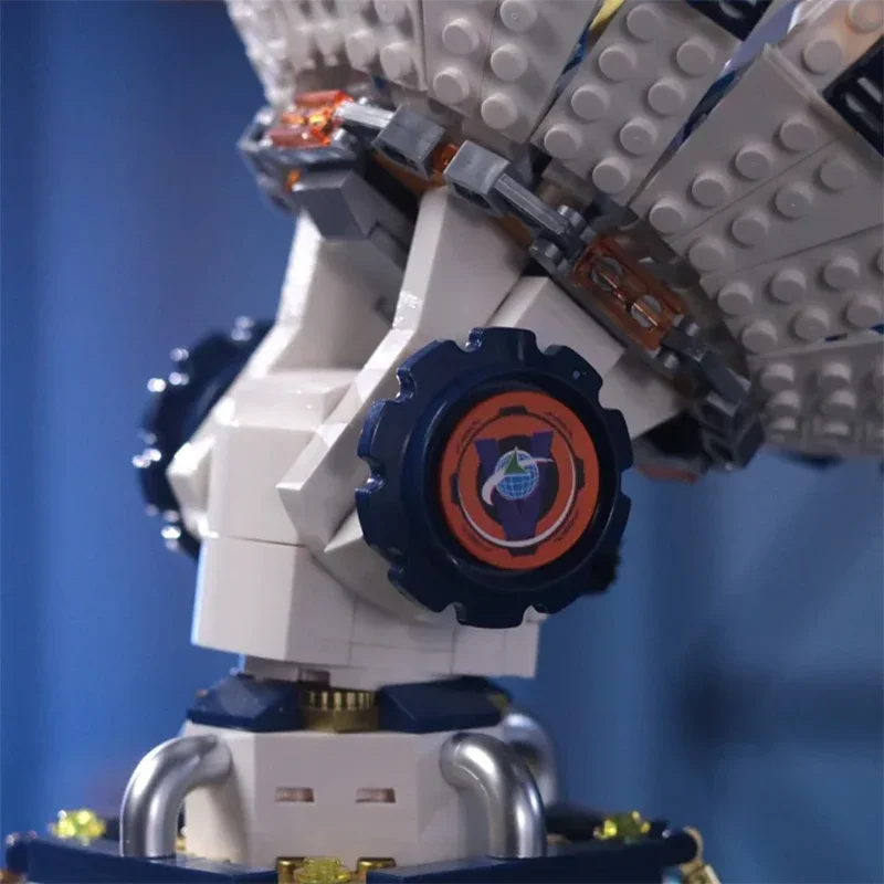 MOC Universe City Modulare Weltraumstation Radio Teleskop Bausteine Satelliten Montage Ziegel Wissenschaft Pädagogische Geschenke