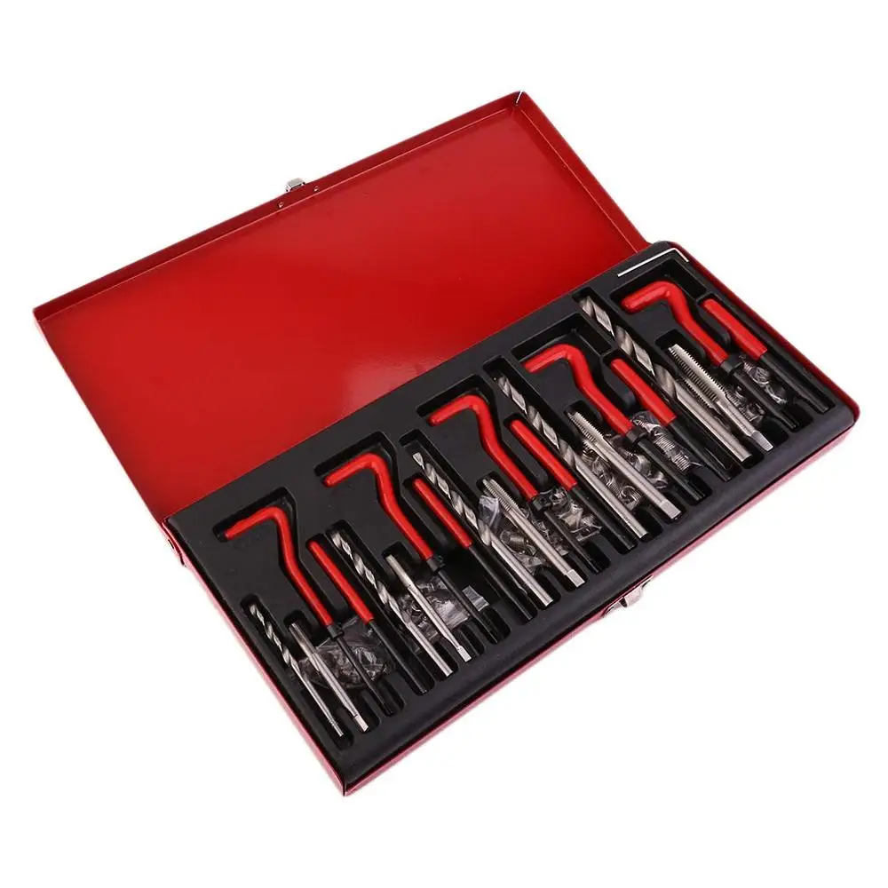 

131 шт., набор инструментов для ремонта резьбы, профессиональный автомобильный инструмент, инструмент для ремонта резьбы