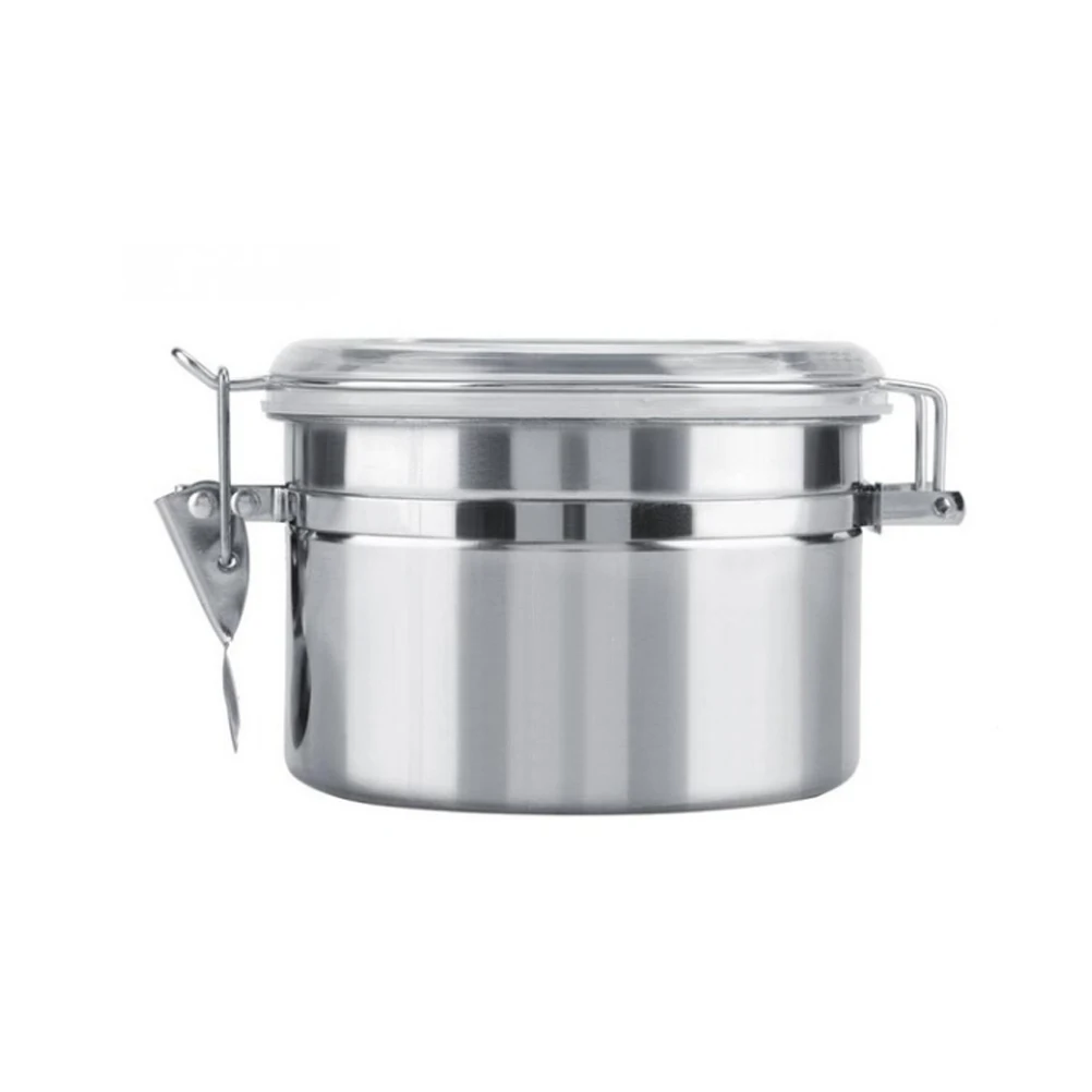 

4 Pcs Sealed Cans Airtight Jars Stainless Steel Food Container Snacks Coffee Beans Storage Kitchen Tool Preservation