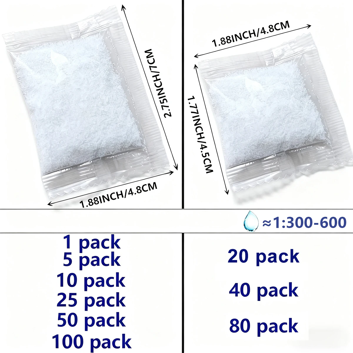 1-100pack Poo Powder Poo Gel Camping Toilet Eco Absorbent Gel Liquid Waste Gelling Deodorizing Powder for Travel