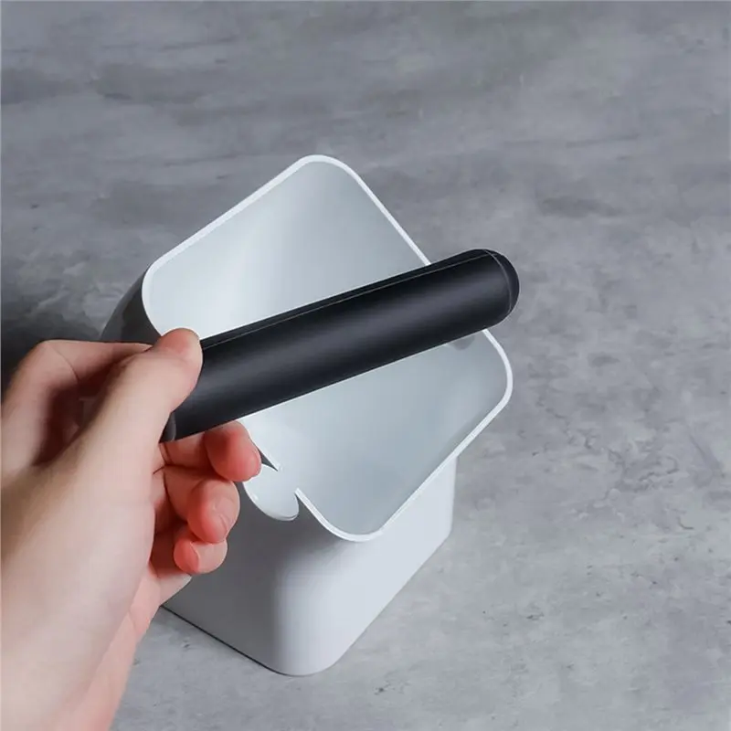 BAAG-Coffee Knock Box,Square Espresso Waste Bin,Coffee Grounds Container With Knock Bar For Home Cafe Espresso Machine