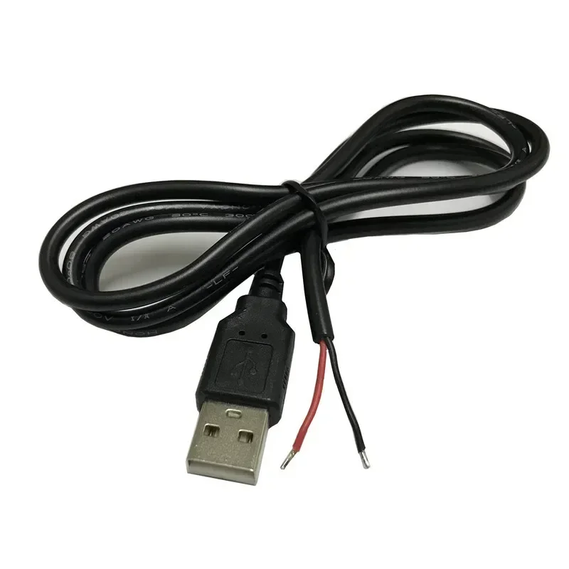 0.5 square USB male cable, 2-core data power charging cable, fan fluorescent plate, LED light bar, single head USB cable