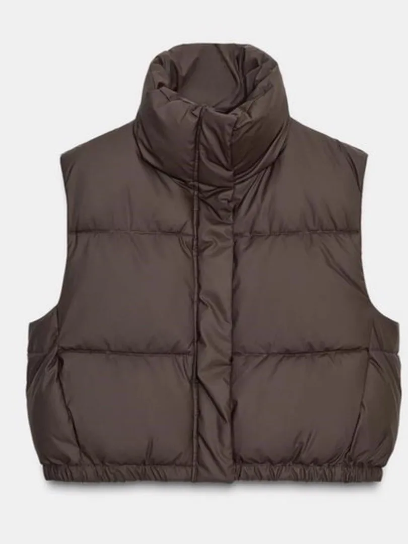 

Faionable пригородный хлопковый жилет 202, осень-зима, Новое поступление, полиэфирное волокно, обычный, тонкий, средний, теплый