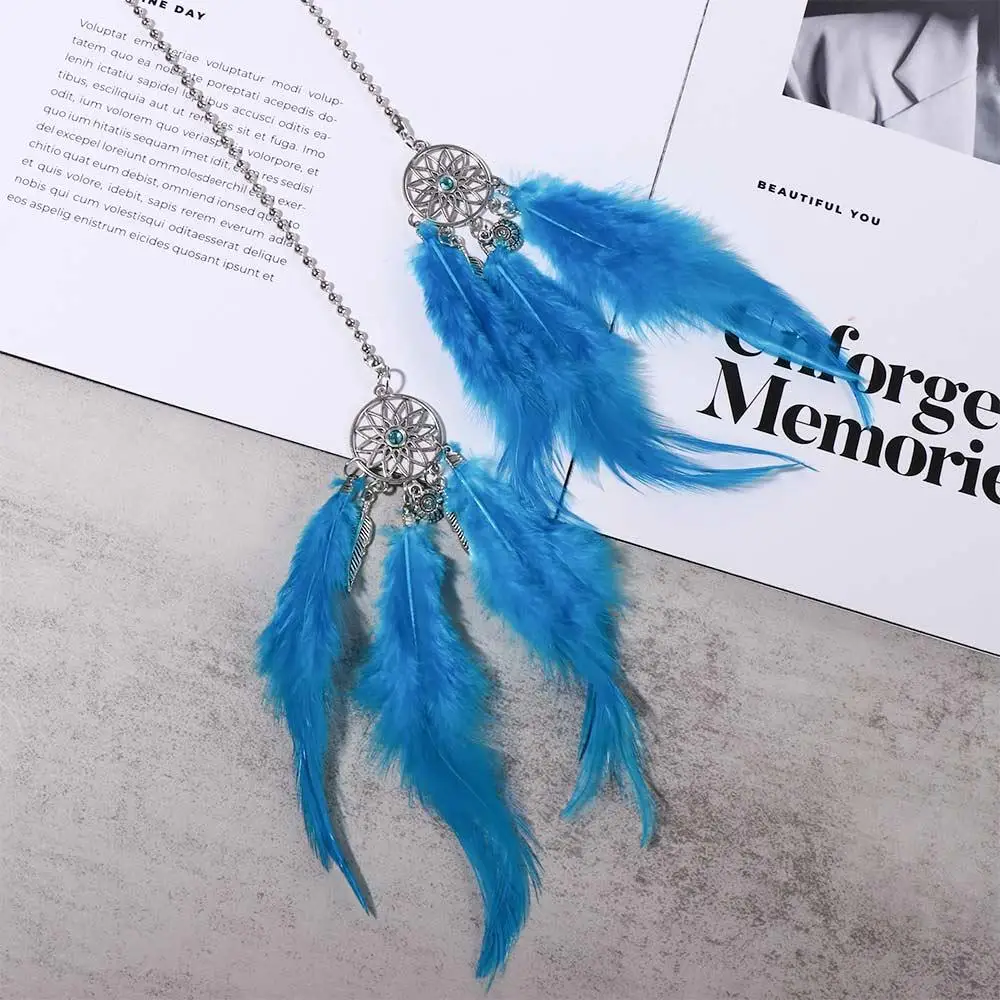 Adornment Decoration Home Rearview Mirror Wall Hanging Car Ornament Dreamcatcher Car Pendant Dream Catcher Wind Chimes Feather