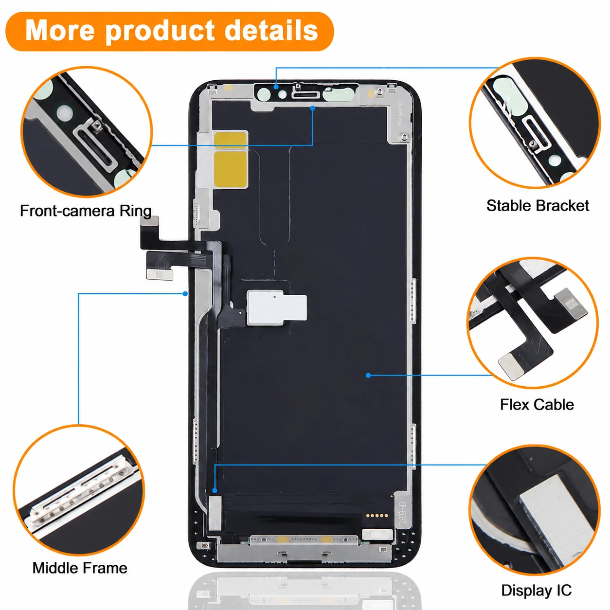 Soft OLED LCD Screen For iPhone 11 Pro Max