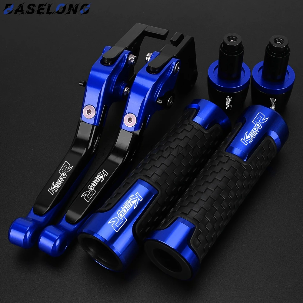 For BMW K1200R SPORT K1200 R K 1200R Sport 2006 2007 2008 Motorcycle Adjustable Clutch Brake Levers Handle Bar End Grips Caps