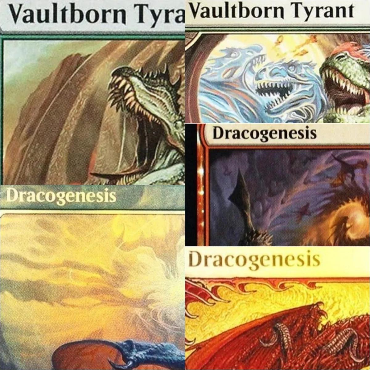 

"Dracogenesis/Vaultborn Tyrant" TCG Magical Proxy Cards Game High Quality Proxy Gathering Board Playing Game Trading Cards