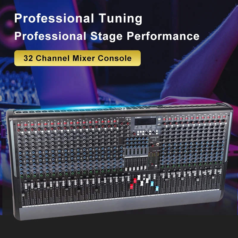 32 Channel Professional Consola De Audio Mixer Sound Equipment Console Controlador De For Dj Controller Mixer