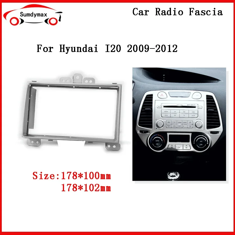 

Автомобильный радиоприемник для Hyundai I-20 I20 I 20 2008-2012, автомобильный DVD, стерео пластина, рамка, панель, комплект крепления на приборной панели, адаптер, накладка, рамка