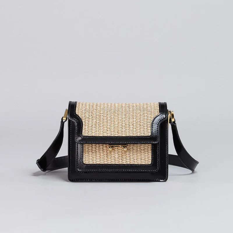 Purses and handbags For Women Luxury Designer straw clutch bag Femme summer bag crossbody shoulder rattan bag wicker bag