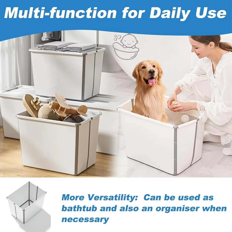 Collapsible Pet Bathtub Healthy Materials For Dogs Portable Travel Pet Tub for Foldable Pet Bath Tub Pet Supplies