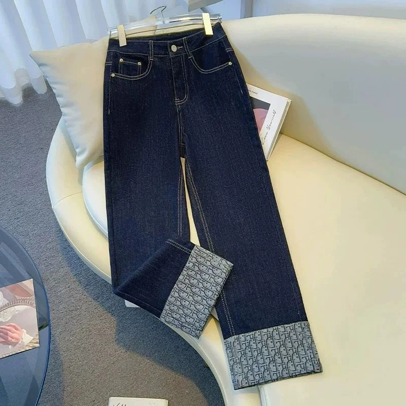 

New Fashion Spring Autumn New High Elastic Denim Harlan Jeans Women Korean Casual All-Match Loose Jeans Lady Jeans Pants Female