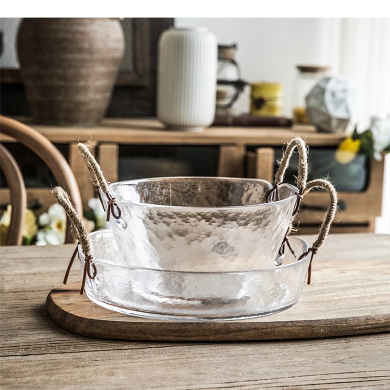 

Прозрачная стеклянная чаша, ручная тарелка с фруктами, отель, ресторан, десерт, современный дом, завтрак, салат, столовые приборы