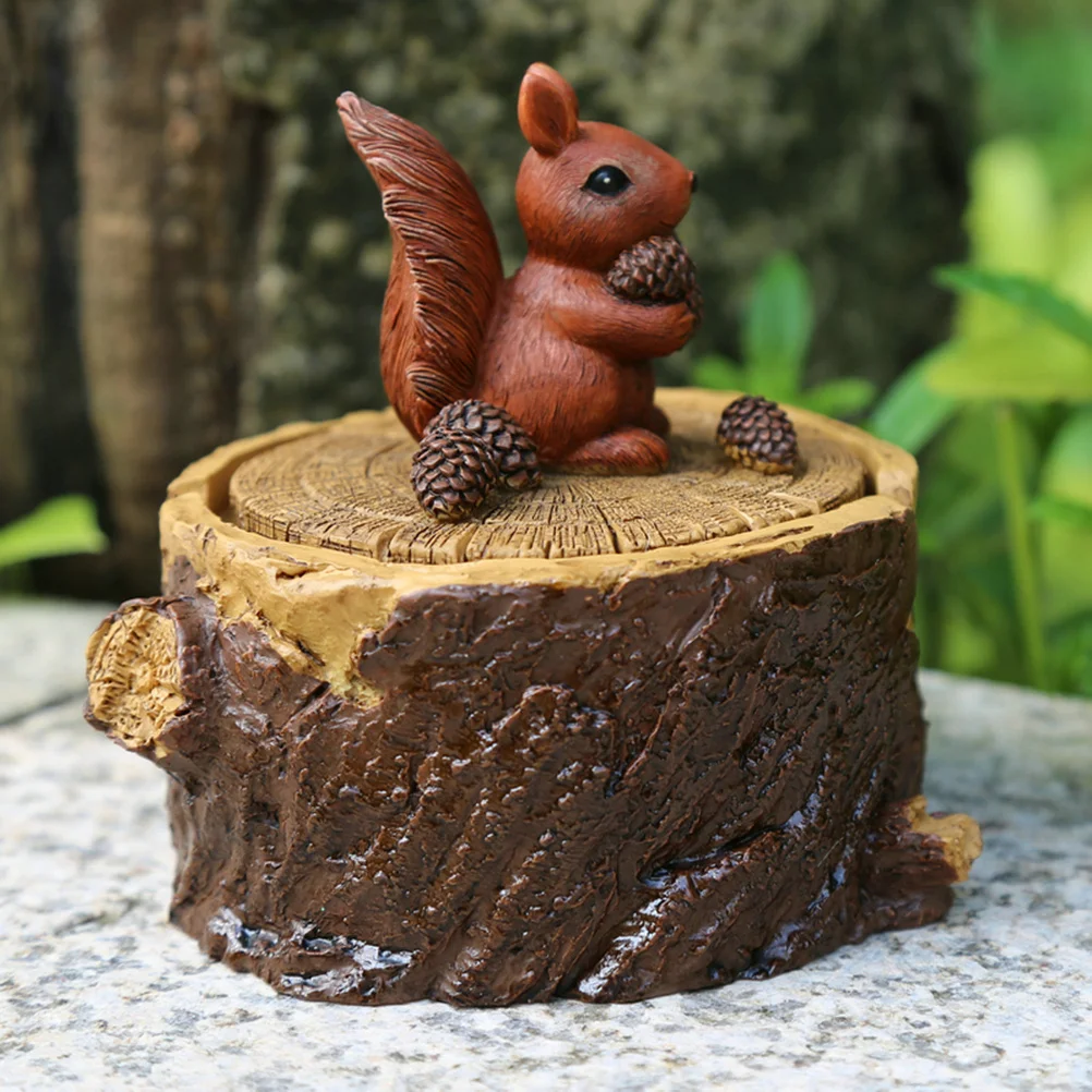 

Shtray Cay Sheltre Office Squirrel Animal Resin Dish Decorative Small Figurine Ash