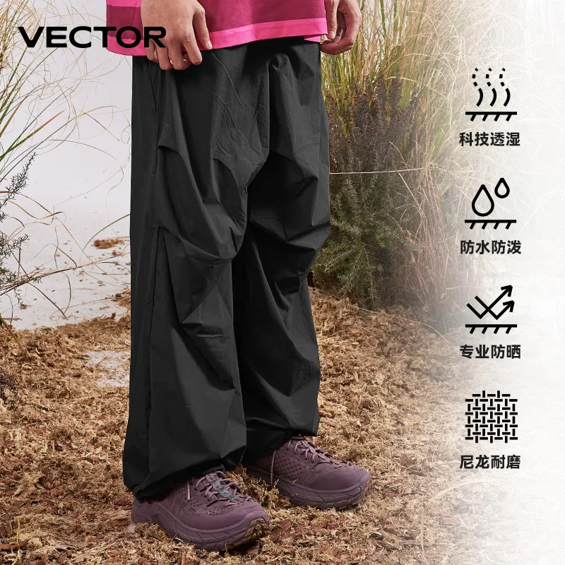 VECTOR UPF 50 + uomo e donna uomo Nylon adulto traspirante doppio pieghettato pantaloni paracadutista per escursionismo all'aperto campeggio ciclismo