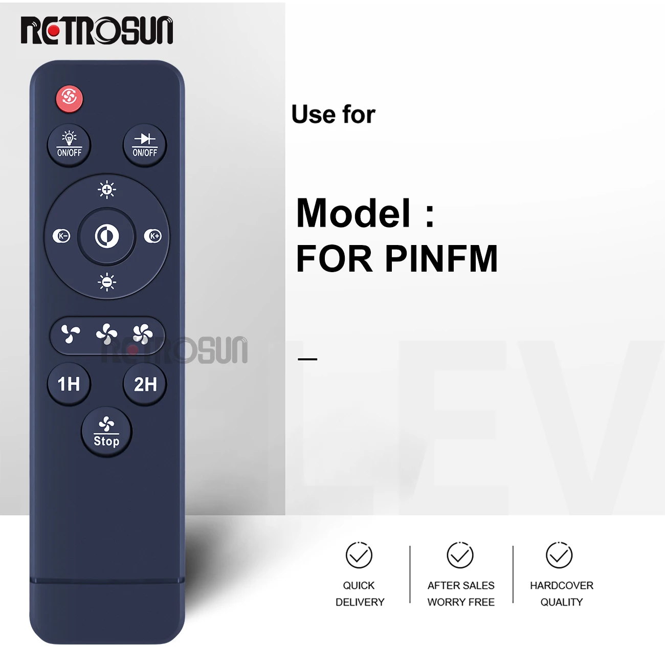 New Remote Control for PINFM Bladeless Ceiling Fan Wiht