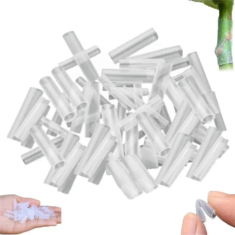 

ABBO-200Pcs Silicone Grafting Sleeves For Fruit Trees, Plant Sleeve Grafting Tubes, Plant Trunk Protective Wrapping Sleeve