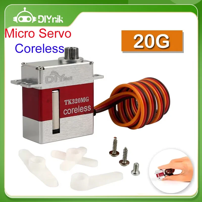 20g TK-320MG 3kg Torque Micro Digital RC Servo 180/270/360 Degrees Coreless Motor Mini Servos For Robot Airplane Model Aircraft