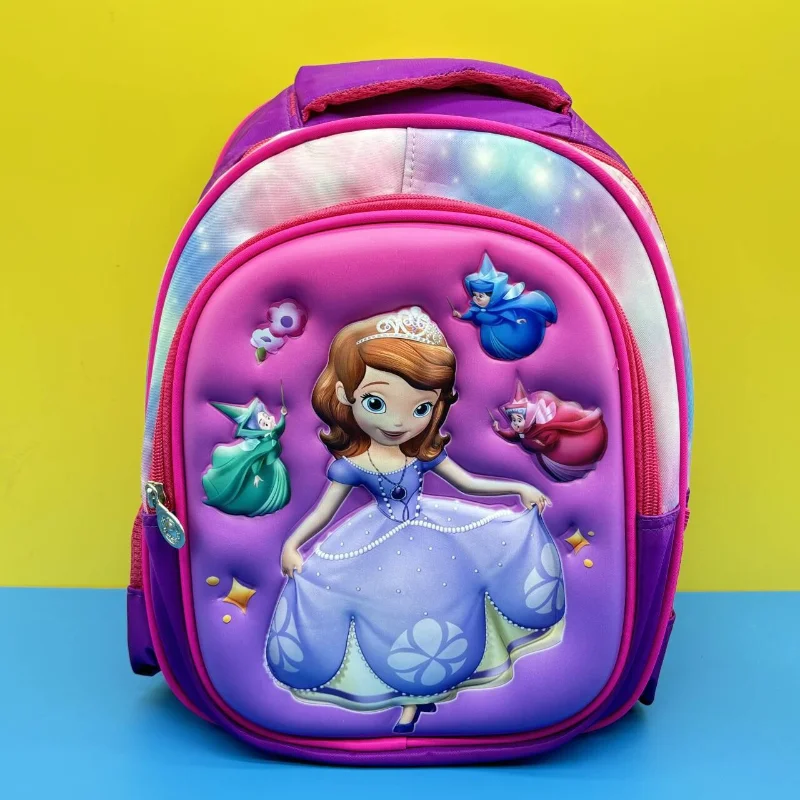 Disney's new animation Frozen cartoon Princess Elsa pattern student schoolbag trendy versatile fashion ridge backpack