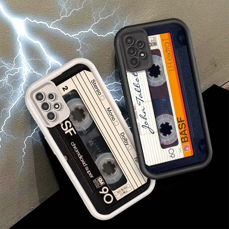 

Art Recording Tape Design For Samsung A73 A72 A56 A55 A54 A53 A35 A32 A25 A24 A23 A21s A14 A05 5G Eye Ladder Phone Case