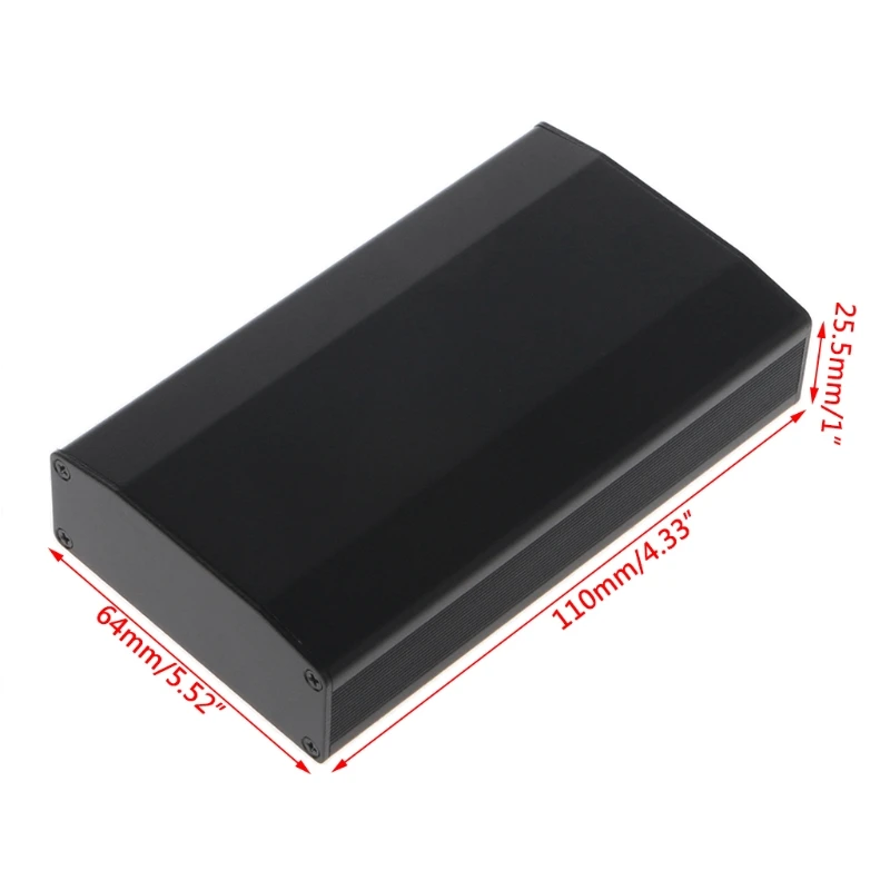 Custodia in alluminio fai-da-te da 110x64x25,5 mm per strumento PCB per progetti elettronici