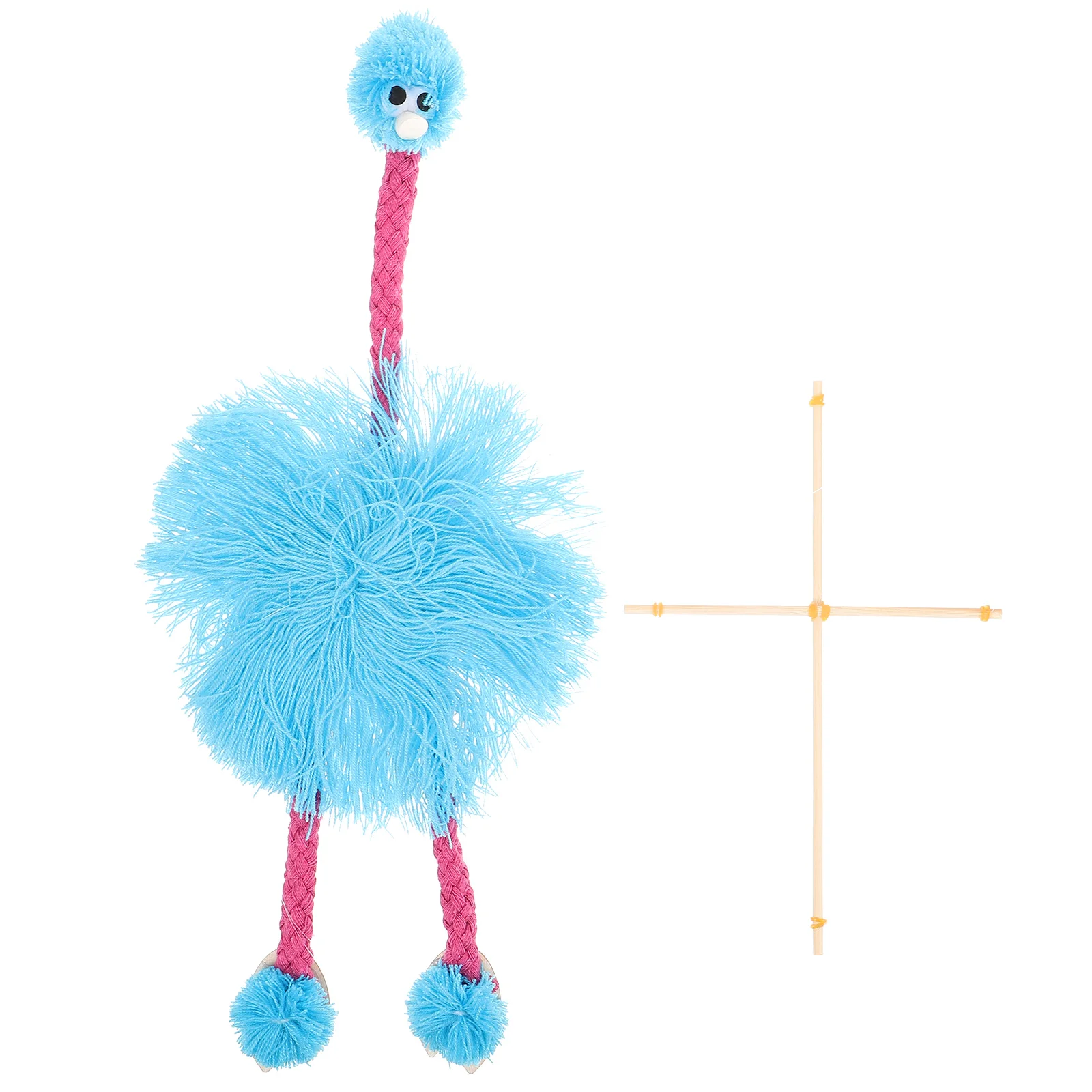 Ostrich Puppet Toys Kids Marionette Funny Figure Craft Dropshipping Plush Animals Wooden Child Educational Puppets for