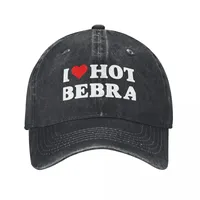 I Heart Hot Bebra I Love Hot Bebra Baseball Cap Fashion Beach Beach Outing Girl Men's