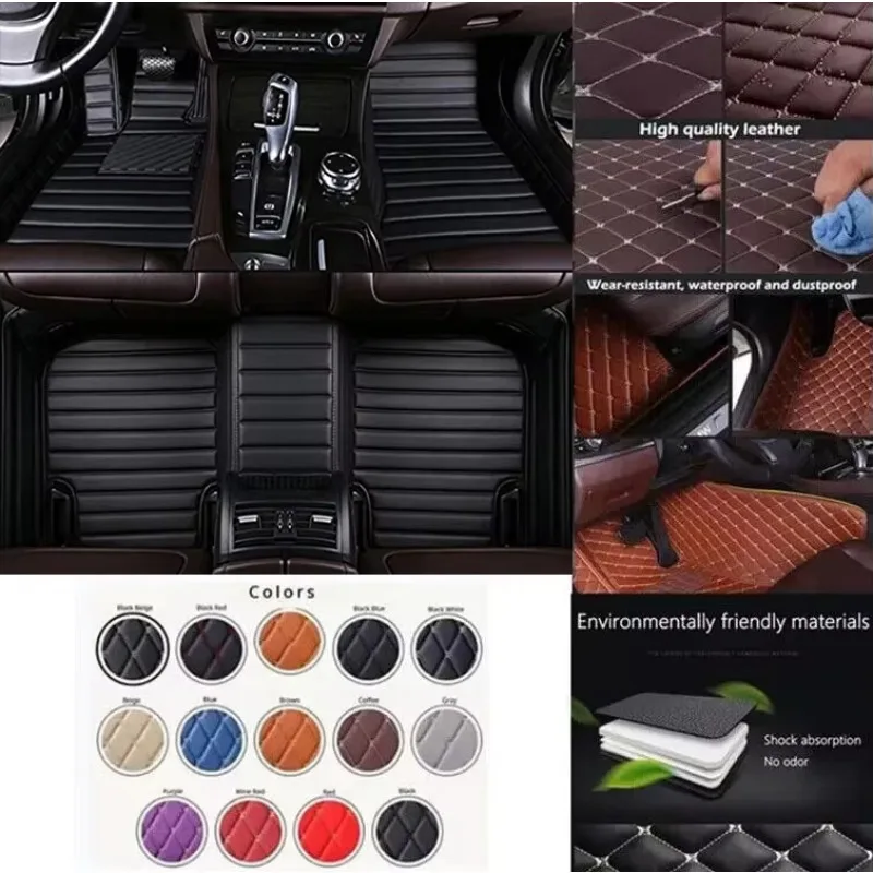 

3D PU-leather Waterproof Custom Car Floor Mats For Buick ENVISION 2014-2022 Auto Carpets Coche Accessorie Liners