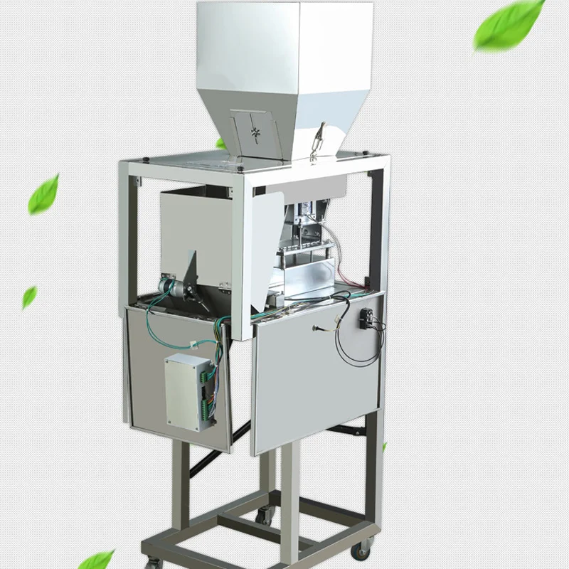 Particle Ganule Automatic Weighing Filling Machine For Puffed Snacks Fried Chips Rice Crackers Popcorn Large Vibration Filler