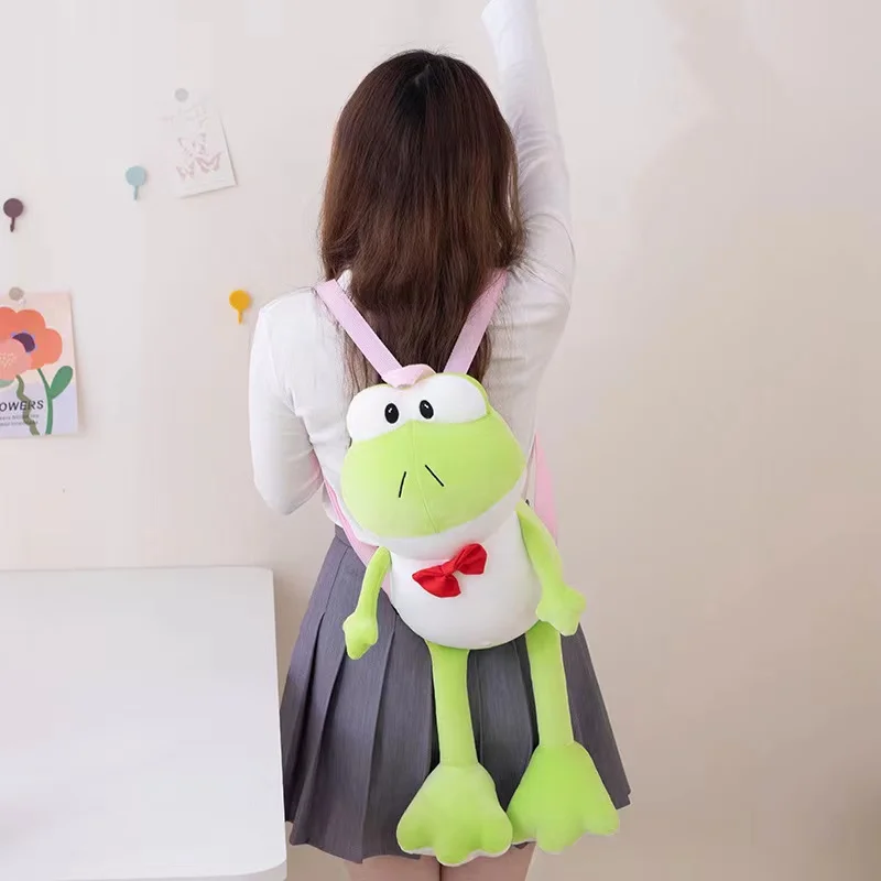 

Cute Frog Bag Anime Plush 45/60cm Soft Stuffed Animal Toy Perfect Christmas Thanksgiving Gift for Kids and Collectors