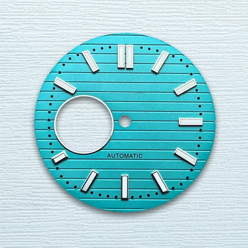 قرص NH38 قرص مجوف أخضر قوي مضيء NH35 يناسب حرفيًا قرص 30.5 مم #3