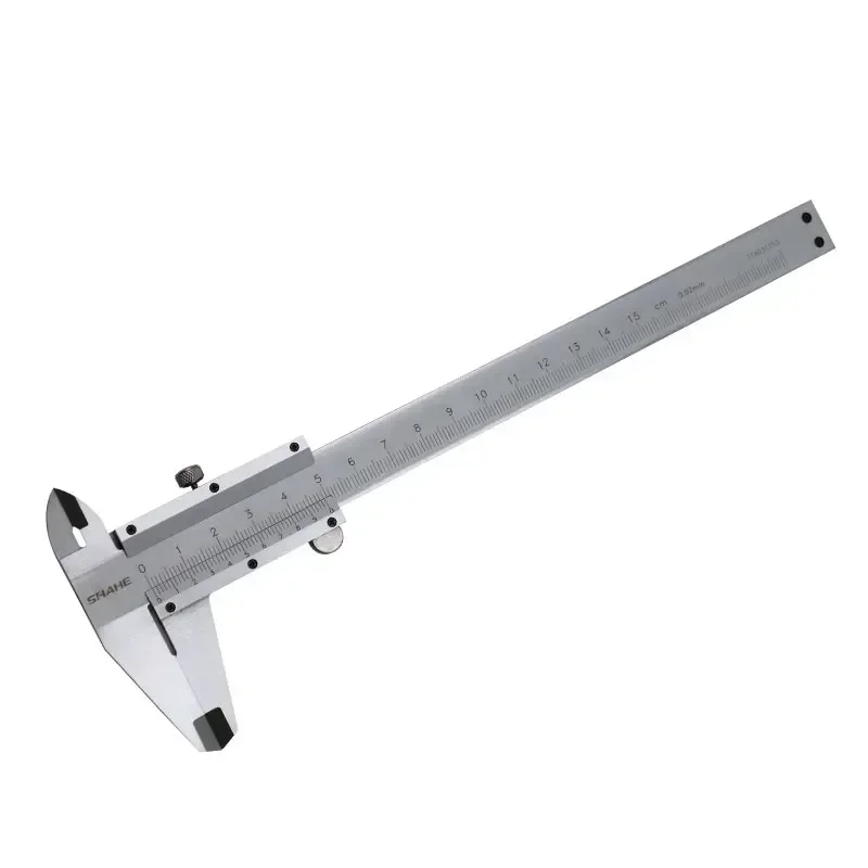 SHAHE Paquímetro Vernier de alta precisão de 0,02 mm Paquímetros Vernier de aço inoxidável para medidas internas, externas, de profundidade e de