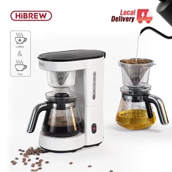 HiBREW 3 in 1 America Macchina per caffè americano Versare sopra la caffettiera Teiera in vetro Macchina per il tè caldo 750ML H12