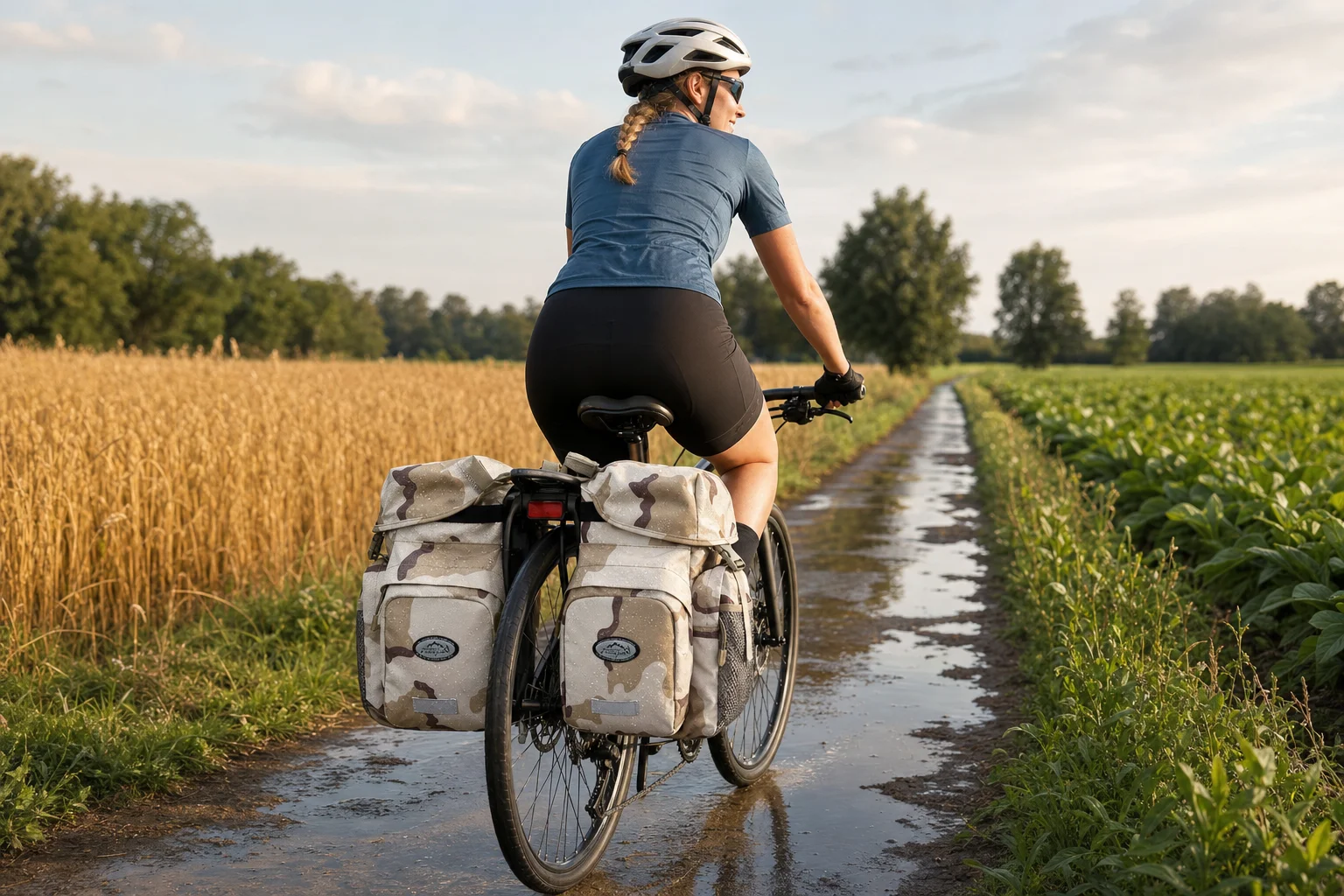 Bicycle and Motorcycle Saddle Bag, Travel Waterproof Bicycle and Motorcycle Bag, Optional Raincoat