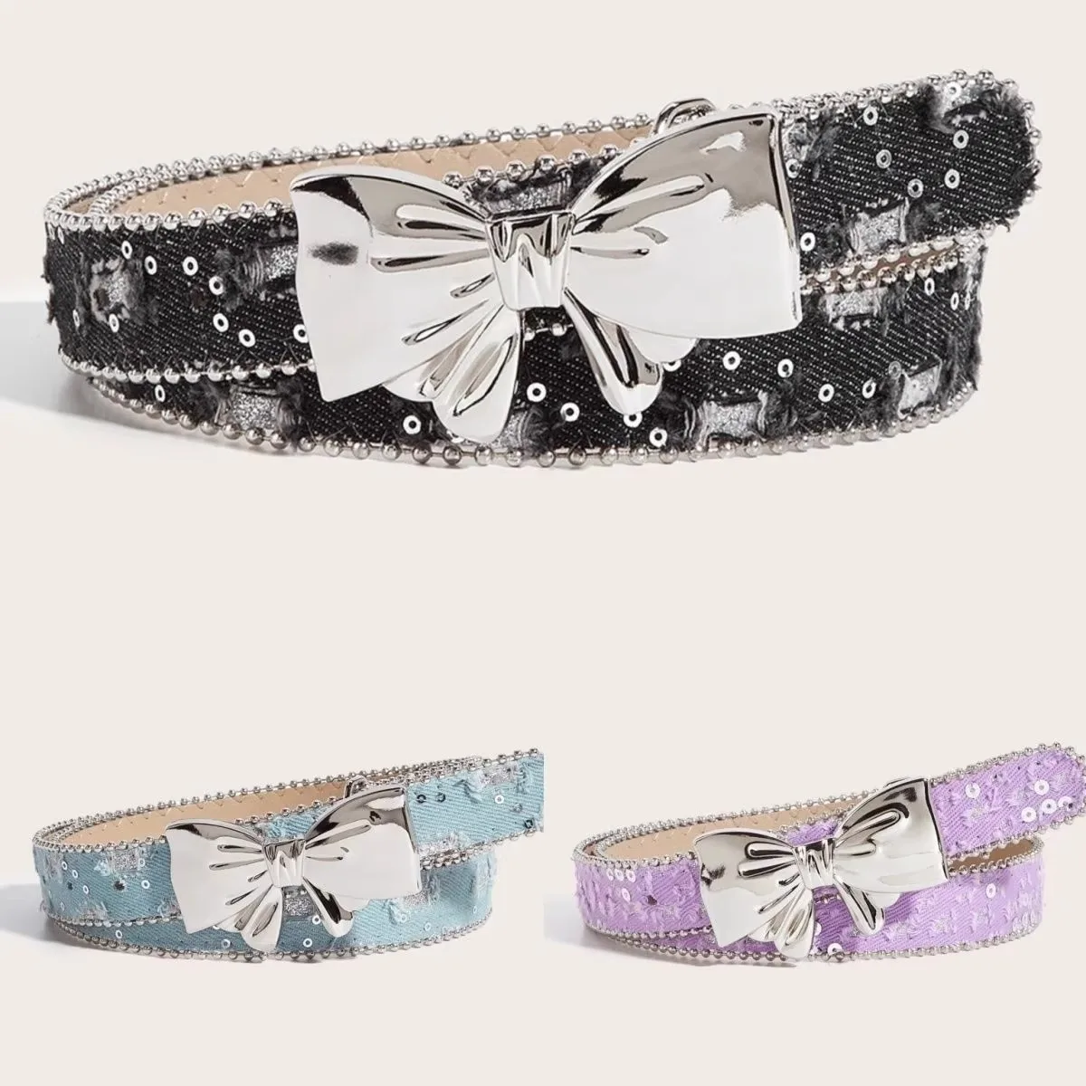 

Женский парусиновый ремень, новинка 2023 года, летнее украшение, гладкая пряжка-бабочка, ремень с джинсами, универсальная корейская версия, тренд