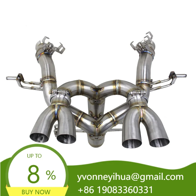 Factory Auto Catback Exhaust For Lamborghini Revuelto 6.5L V12 2023-2025 Car Exhaust System Stainless Steel Exhaust Pipe Muffler